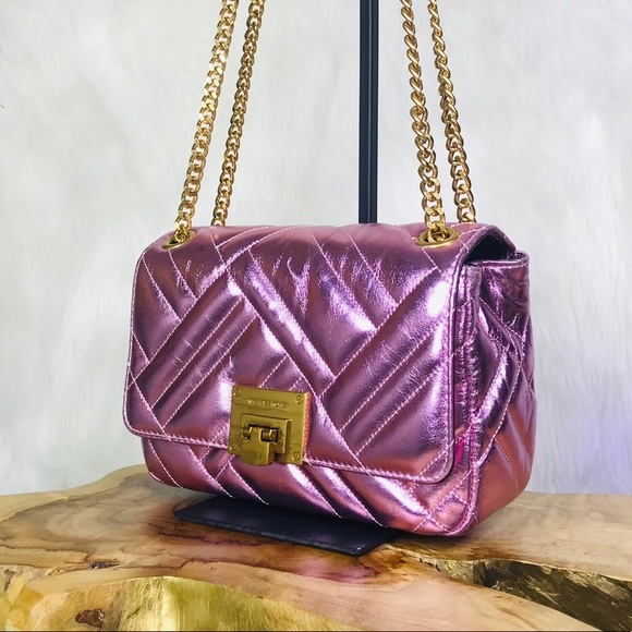 Michael Kors Vivianne Shoulder Flap Leather Bag - Picture 2 of 8